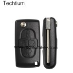 with Battery place 307/ VA2 blade 4 button remote key shell for Citroen