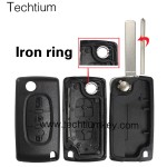 without battery place 307/VA2 blade Light button 3 button remote key shell for Citroen,Peugeot
