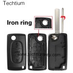 without battery place 307/VA2 blade Truck button 3 button remote key shell for Citroen,Peugeot