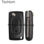 without battery place 307/VA2 blade 2 button remote key shell for Citroen,Peugeot
