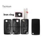 with battery place 307/VA2 blade 2 button remote key shell for Citroen,Peugeot