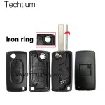 with battery place 407/HU83 blade Truck button 3 button remote key shell for Citroen,Peugeot