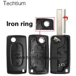 with battery place 407/HU83 blade Truck button 3 button remote key shell for Citroen,Peugeot