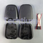 SX9 blade hole 2 button remote key shell for Citroen
