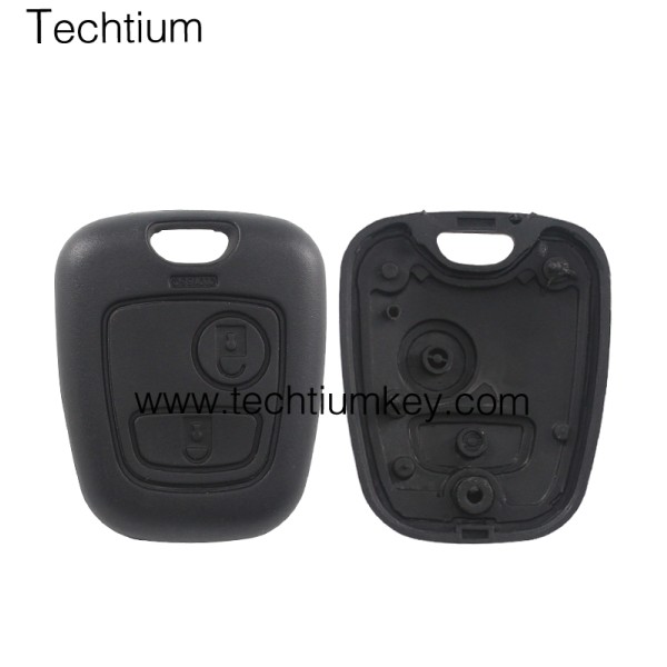 half shell 2 button remote key shell for Citroen