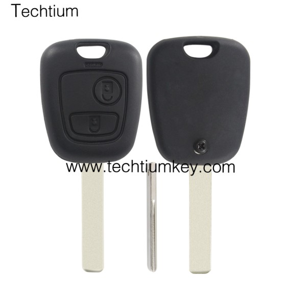 407/HU83 blade 2 button remote key shell for Citroen