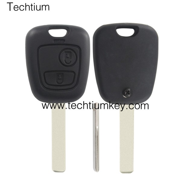 407/HU83 blade 2 button remote key shell for Citroen