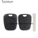 407/HU83 blade 2 button remote key shell for Citroen
