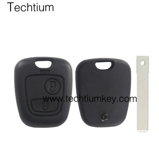 307/VA2 blade 2 button remote key shell for Citroen
