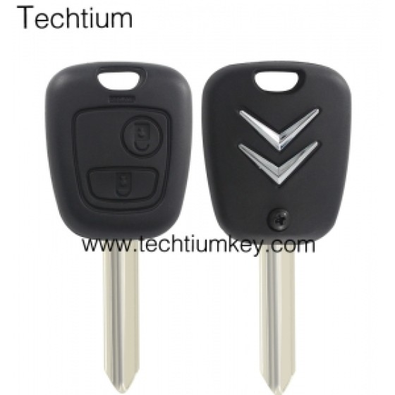 SX9(TOY43)blade 2 button remote key shell for Citroen