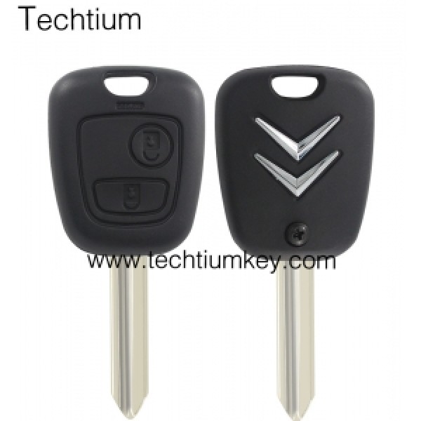 SX9(TOY43)blade 2 button remote key shell for Citroen