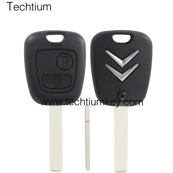 307/VA2 blade 2 button remote key shell for Citroen