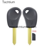 with Aftermarket ID46(PCF7936) chip transponder key shell for Citroen