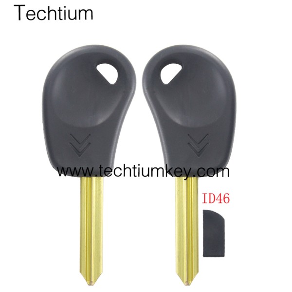 with Aftermarket ID46(PCF7936) chip transponder key shell for Citroen