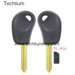 with T5 chip transponder key shell for Citroen