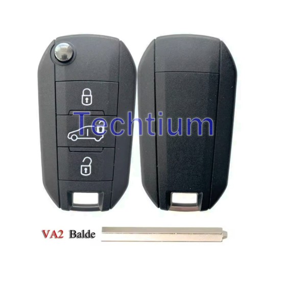 433Mhz 4A chip 307/VA2 blade 3 button remote key for Citroen,Peugeot