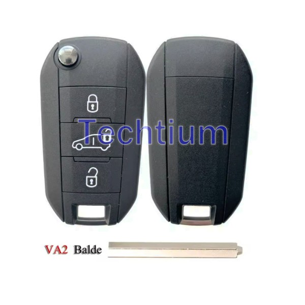 433Mhz 4A chip 307/VA2 blade 3 button remote key for Citroen,Peugeot