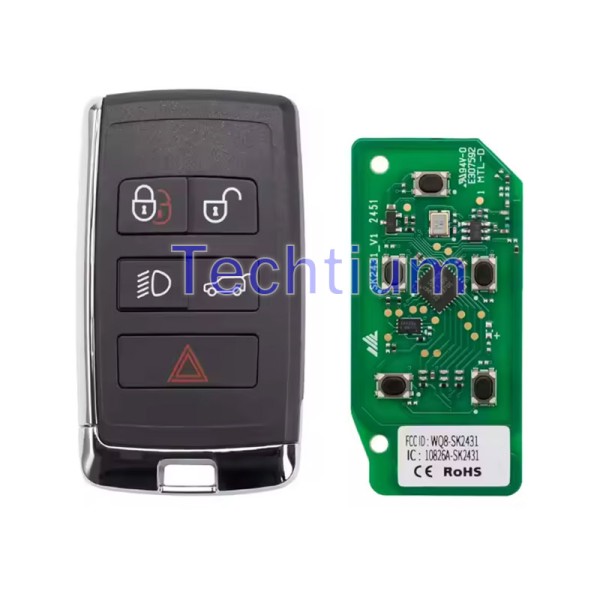 IKEYLR005AL Autel 5 button Universal remote key,frequency can be changed 315Mhz/433Mhz