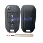 433Mhz 4A chip HU83/407 blade Light button 3 button remote key for Citroen,Peugeot