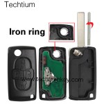 0523 ASK 433Mhz 407/HU83 blade 4 button remote key for Citroen cars 2006-2011