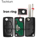0523 FSK 433Mhz 307/VA2 blade 4 button remote key for Citroen cars after 2011