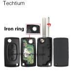 0523 FSK 433Mhz PCF7941 chip 307/VA2 blade 3 button remote key for Citroen cars after 2011