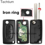 0523 FSK 433Mhz PCF7941 chip 307/VA2 blade 3 button remote key for Citroen cars after 2011