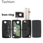 0523 FSK 433Mhz PCF7941 chip 407/HU83 blade 2 button remote key for Citroen cars after 2011