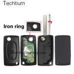 0523 ASK 433Mhz PCF7941 chip 307/VA2 blade 3 button remote key for Citroen cars 2006-2011