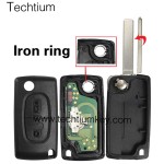 0523 FSK 433Mhz PCF7941 chip 307/VA2 blade 2 button remote key for Citroen after 2011