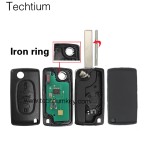0536 ASK 433Mhz ID46/PCF7961 chip 407/HU83 blade 3 button remote key for Citroen 2006-2011