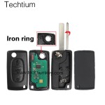 0536 ASK 433Mhz ID46/PCF7961 chip 307/VA2  blade 3 button remote key for Citroen 2006-2011