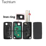 0536 FSK 433Mhz ID46/PCF7961 chip 407/HU83 blade 2 button remote key for Citroen cars after 2011