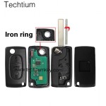 0536 ASK 433Mhz ID46/PCF7961 chip 407/HU83 blade 3 button remote key for Citroen 2006-2011