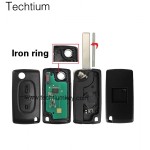 0536 ASK 433Mhz ID46/PCF7961 chip 407/HU83 blade 2 button remote key for Citroen 2006-2011