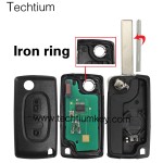 0536 ASK 433Mhz ID46/PCF7961 chip 407/HU83 blade 2 button remote key for Citroen 2006-2011