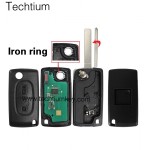 0536 ASK 433Mhz ID46/PCF7961 chip 307/VA2 blade 2 button remote key for Citroen 2006-2011