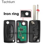 0536 FSK433Mhz ID46/PCF7961 chip 307/VA2 blade 3 button remote key for Citroen cars after 2011