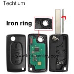 0536 FSK 433Mhz ID46/PCF7961 chip 407/HU83 blade 3 button remote key for Citroen cars after 2011