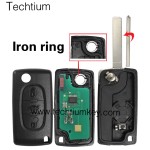 0536 FSK433Mhz ID46/PCF7961 chip 307/VA2 blade 3 button remote key for Citroen cars after 2011