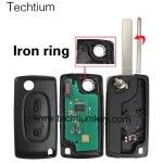 0536 FSK433Mhz ID46/PCF7961 chip 307/VA2 blade 2 button remote key for Citroen cars after 2011