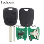 433Mhz ID46 chip 307/VA2 blade 2 button remote key for Citroen