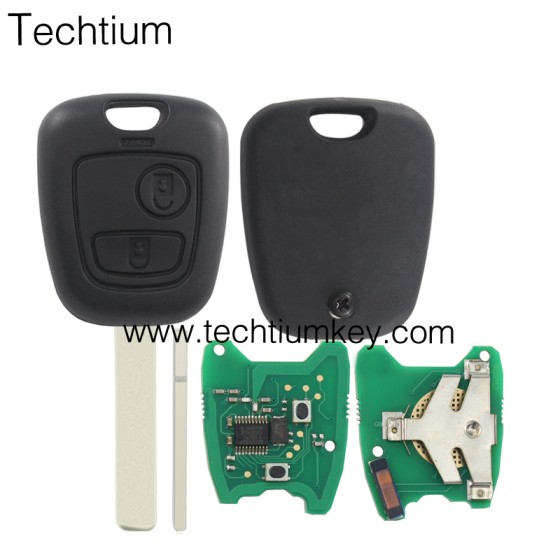 433Mhz ID46 chip 307/VA2 blade 2 button remote key for Citroen