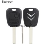 433Mhz ID46 chip 407/HU83 blade 2 button remote key for Citroen