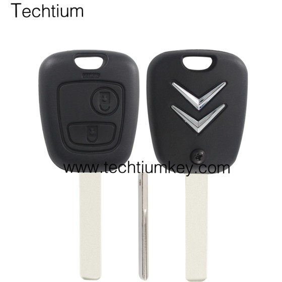433Mhz ID46 chip 407/HU83 blade 2 button remote key for Citroen