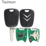 433Mhz ID46 chip 206 blade 2 button remote key for Citroen