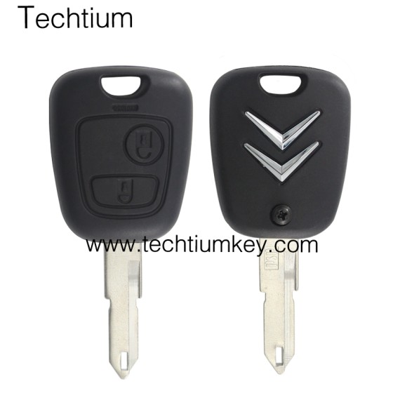 433Mhz ID46 chip 206 blade 2 button remote key for Citroen