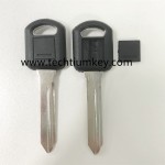Long blade transponder key shell for GM