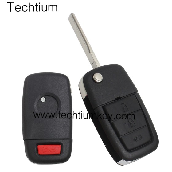 3+1 button remote key shell for GM