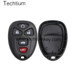 No battery place 5 button remote key shell for GM